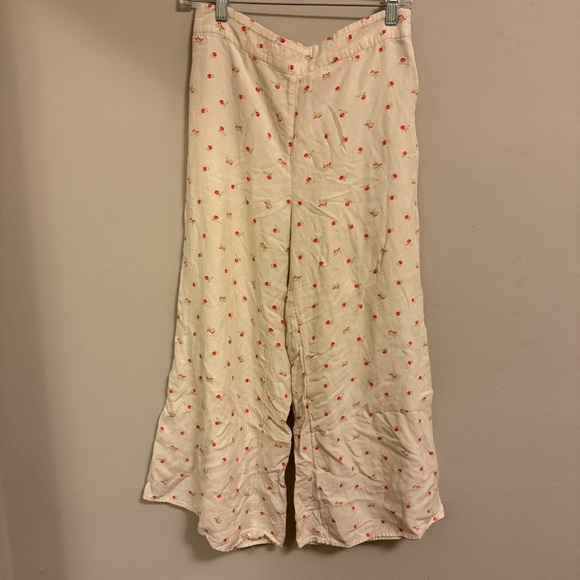 Anthropologie Feather Bone Womens Talese Cherry Wide Leg Pants - Picture 4 of 8